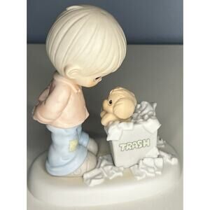 EUC Precious Moments "You Just Can't Chuck A Good Friendship" Figurine